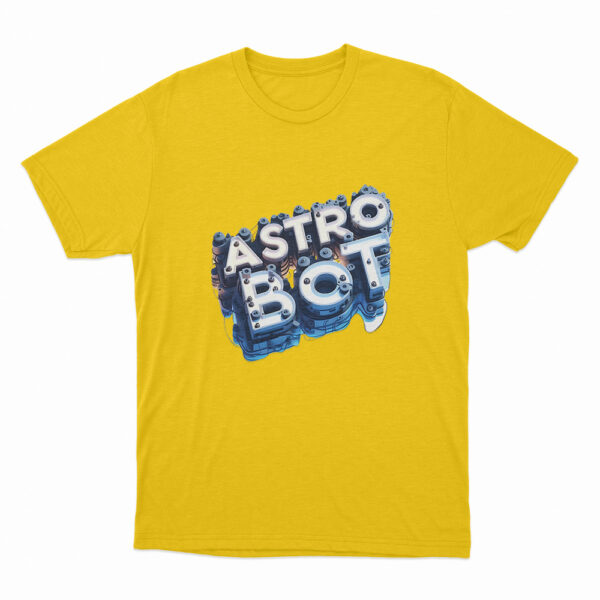 Astro Bot Logo Design T Shirt Yellow 3xl