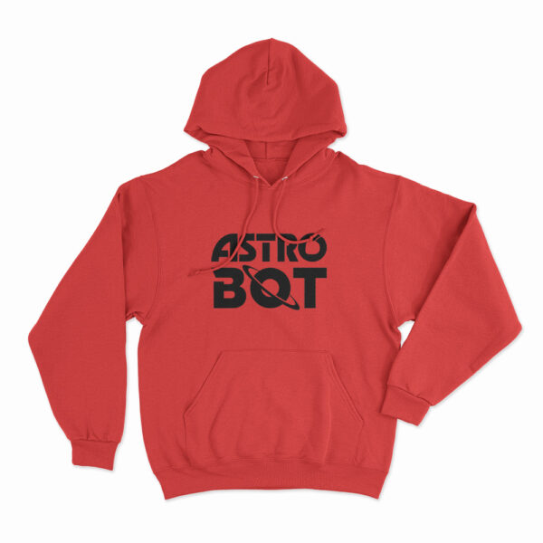 Astro Bot Logo New Design Hoodie Red 3xl