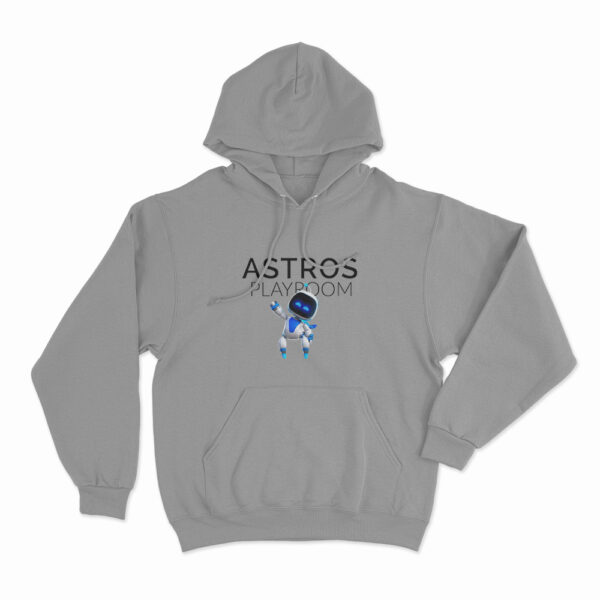 Astro Bot Playroom Game Cover Hoodie Grey 3xl