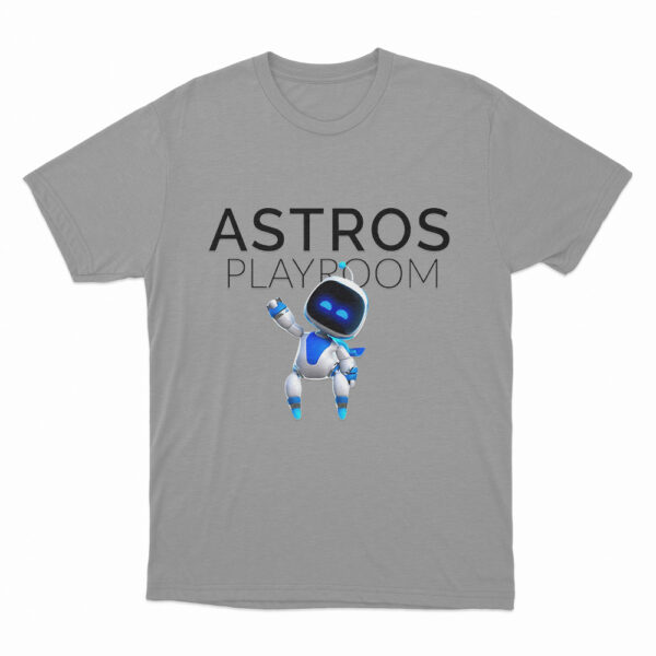 Astro Bot Playroom Game Cover T Shirt Grey 3xl