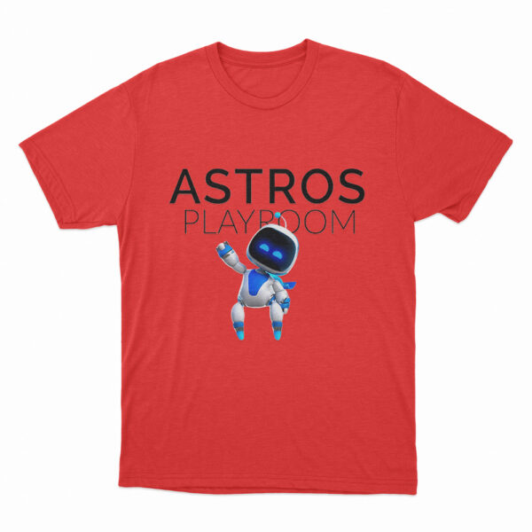 Astro Bot Playroom Game Cover T Shirt Red 3xl