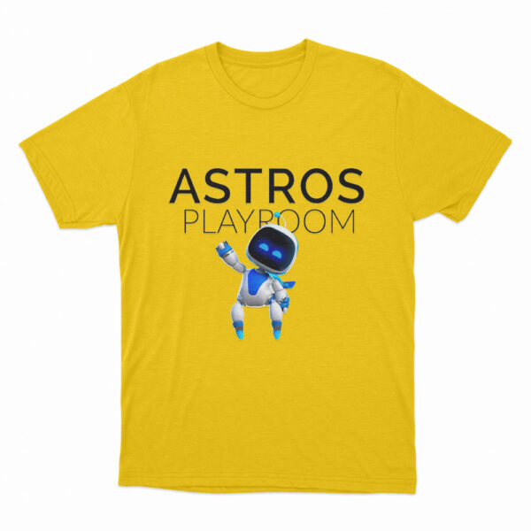 Astro Bot Playroom Game Cover T Shirt Yellow 3xl