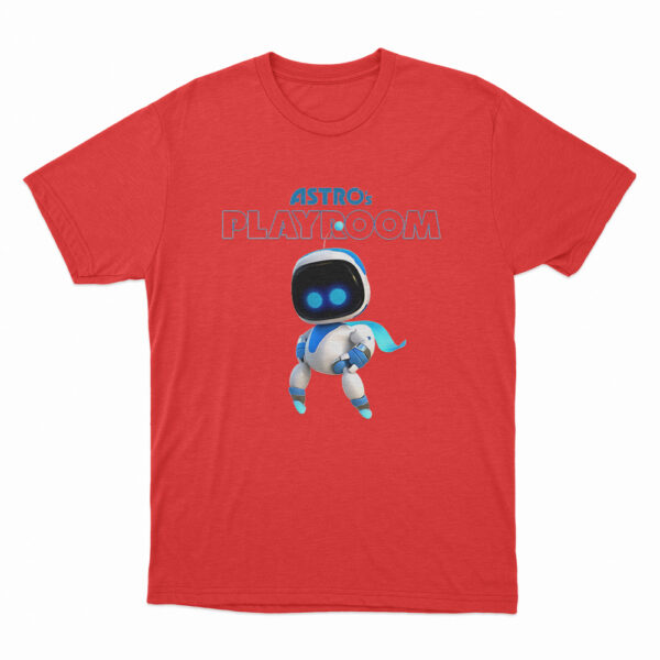 Astro Bot Playroom Robot Character T Shirt Red 3xl