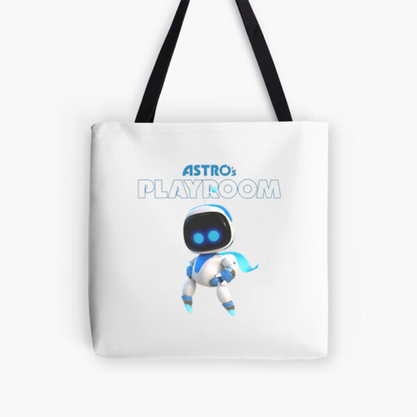 Astro Bot Playroom Robot Character Tote Bag