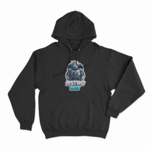 Astro Bot Robot Character Hoodie Black 3xl