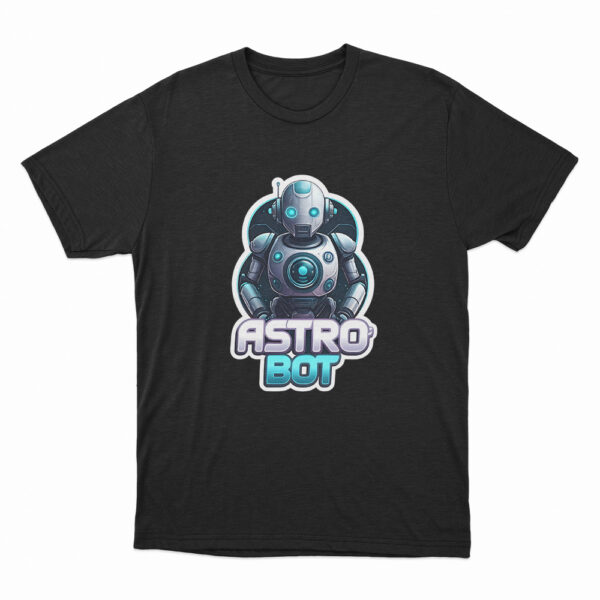 Astro Bot Robot Character T Shirt Black 3xl