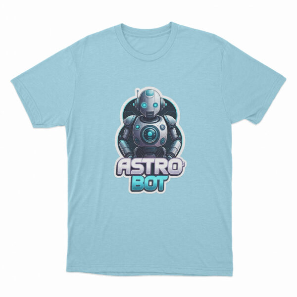 Astro Bot Robot Character T Shirt Sky Blue 3xl