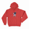 Astro Bot Small Waving Cartoon Hoodie Red 3xl