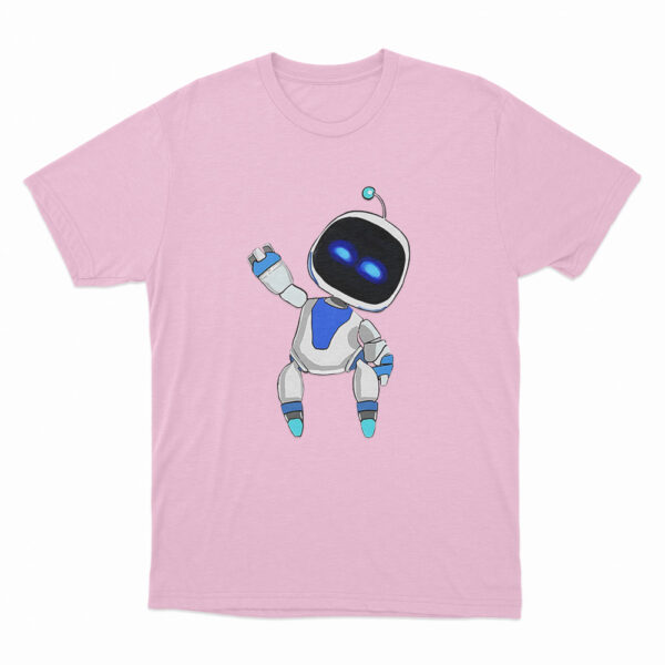 Astro Bot Small Waving Cartoon T Shirt Pink 3xl