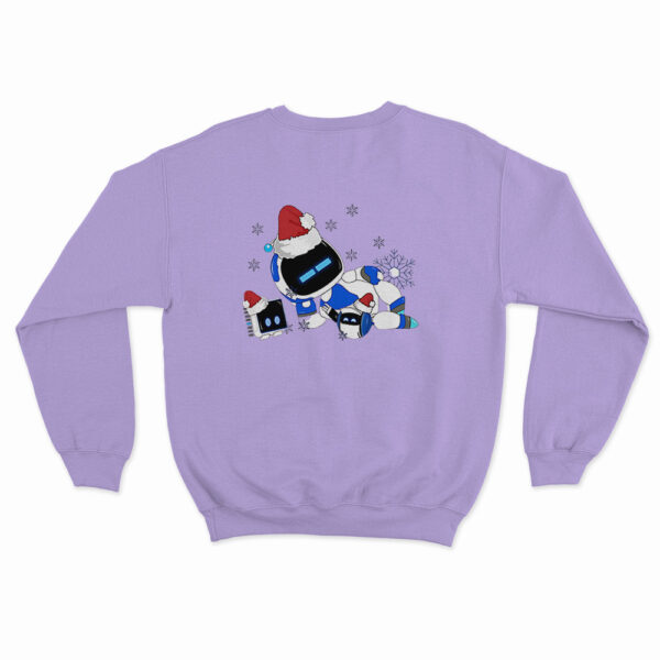 Astro Bot Wearing Santa Hats Sweatshirt