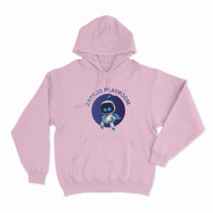 Astro Bot With Astro Playroom Hoodie Pink 3xl