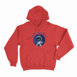 Astro Bot With Astro Playroom Hoodie Red 3xl