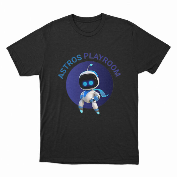 Astro Bot With Astro Playroom T Shirt Black 3xl