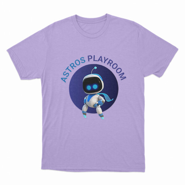 Astro Bot With Astro Playroom T Shirt Purple 3xl