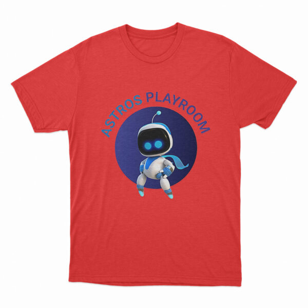 Astro Bot With Astro Playroom T Shirt Red 3xl