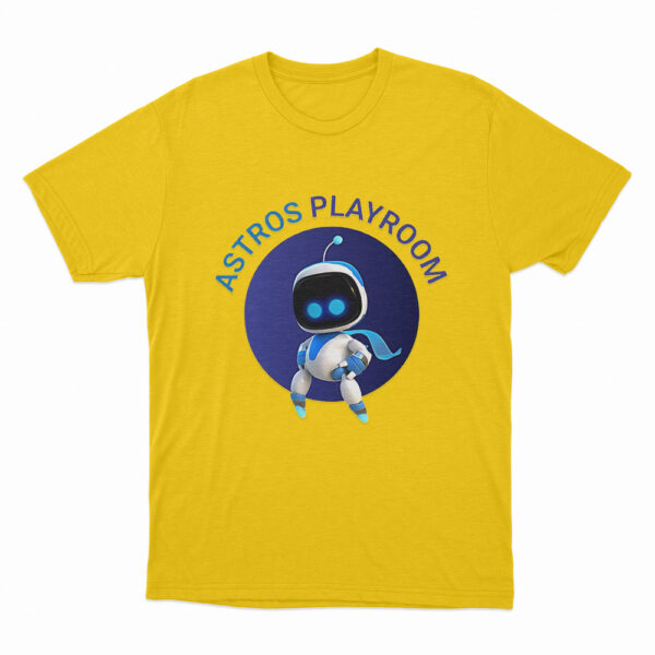 Astro Bot With Astro Playroom T Shirt Yellow 3xl