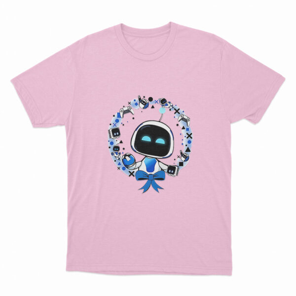 Astro Bot With Gaming Accessories T Shirt Pink 3xl