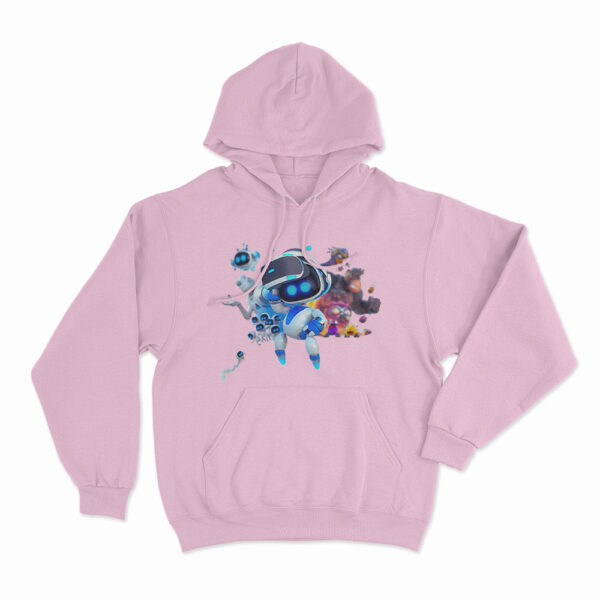 Astro Bot With Vr Headset Hoodie Pink 3xl