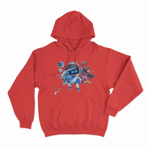 Astro Bot With Vr Headset Hoodie Red 3xl