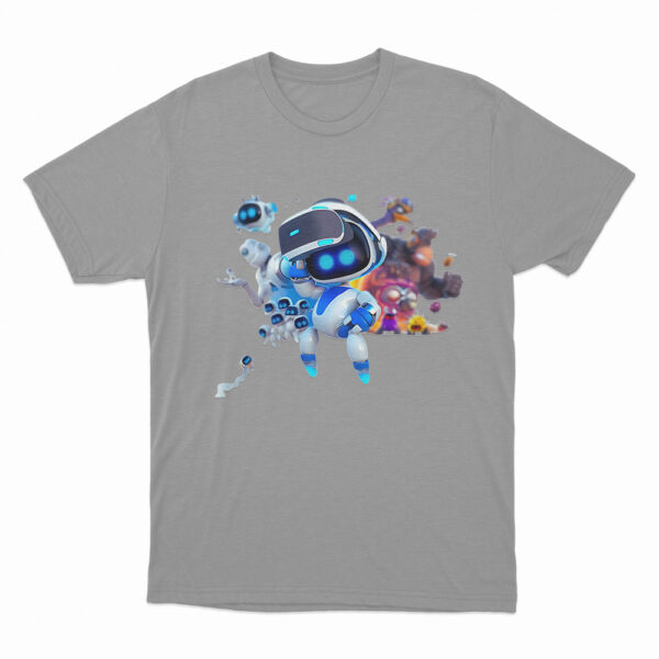 Astro Bot With Vr Headset T Shirt Grey 3xl