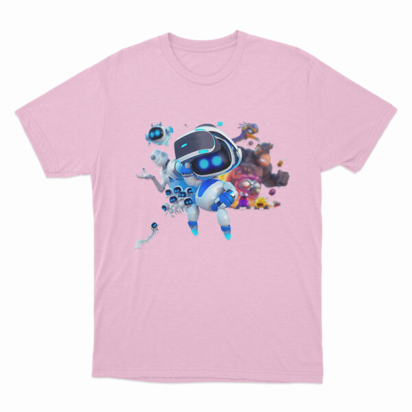 Astro Bot With Vr Headset T Shirt Pink 3xl