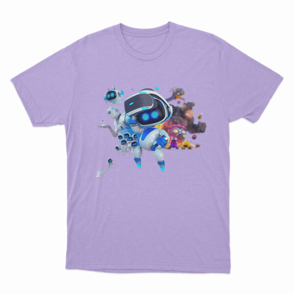 Astro Bot With Vr Headset T Shirt Purple 3xl