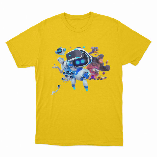 Astro Bot With Vr Headset T Shirt Yellow 3xl