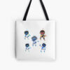 Five Cute Futuristic Robots Tote Bag