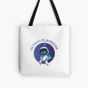 Robot With Astro Bot Playroom Tote Bag