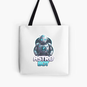 Robot With Astro Bot Tote Bag