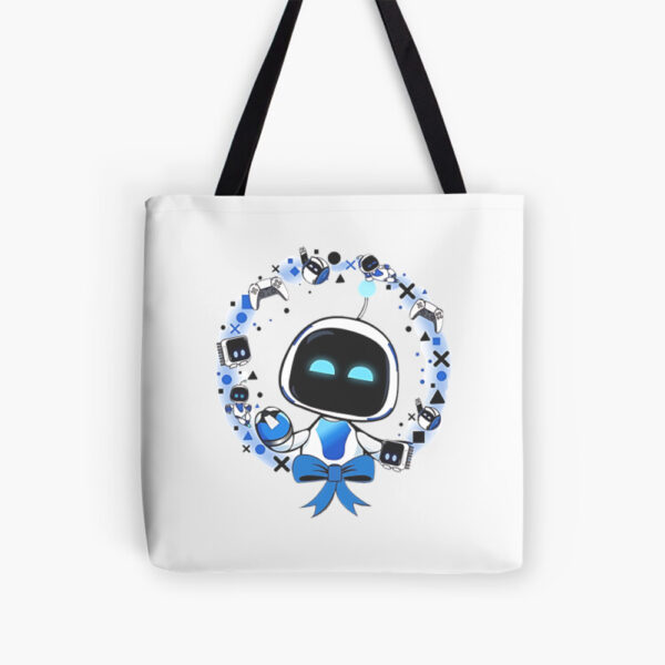 Robot With Gaming Accessories Tote Bag