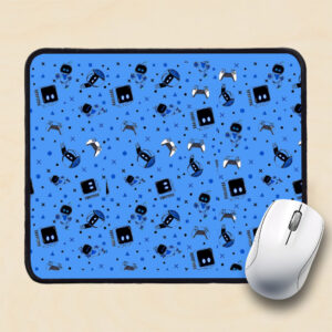 Robots And Game Controllers Pattern Mouse Pad