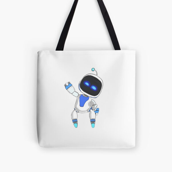 Small Waving Cartoon Tote Bag